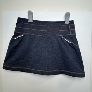 Athleta Relay Skort Blue & Neon Built-In Shorts | Size S